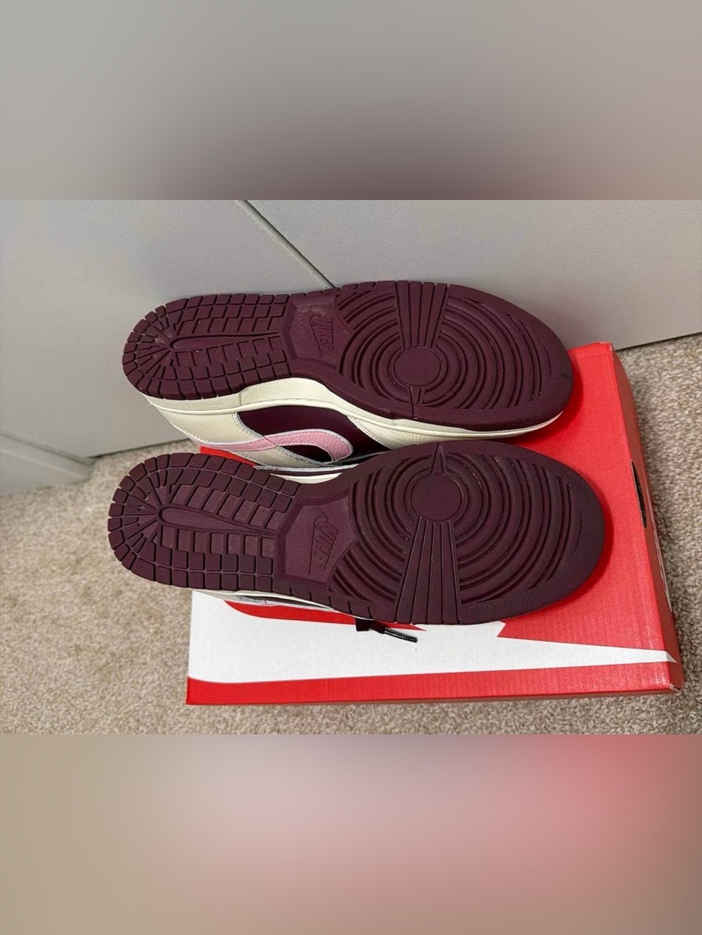 Nike Dunk Low Retro PRM (Pale Ivory/Night Maroon) - Size 8M - Picture 5 of 7